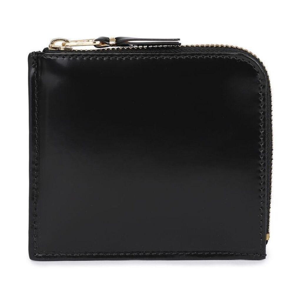 Mirror Inside Half-zip Wallet